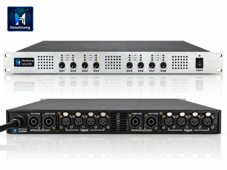 HA2508 8-Channel 8×450W Class-D Power Amplifier for Professional Audio Systems