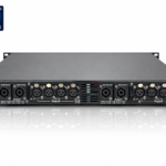 HA2508 Black 8-Channel Class-D Power Amplifier — 8 × 450W at 4Ω, Compact 1U Design