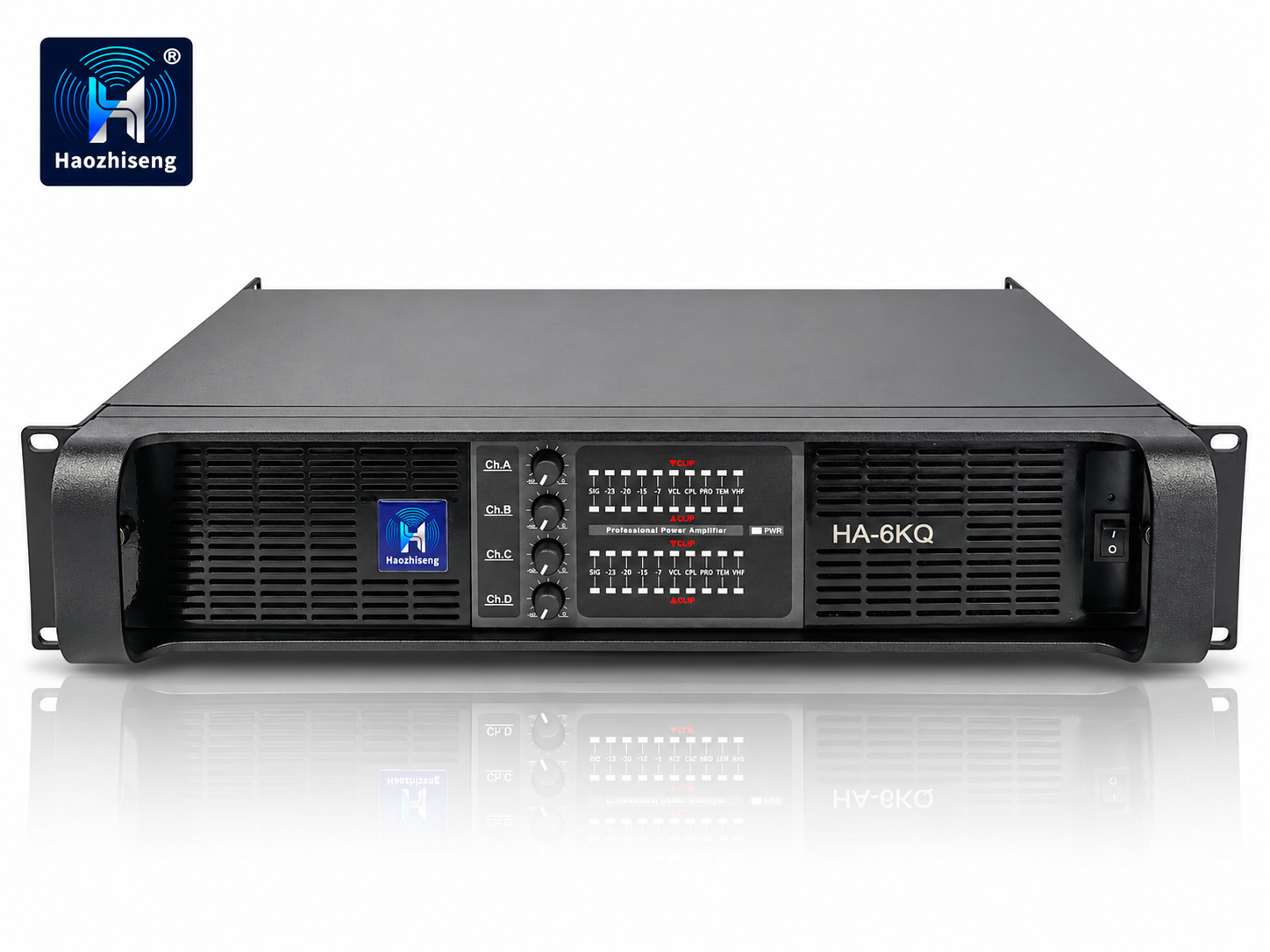 HA6KQ 4-Channel Class TD Professional Power Amplifier — 4 × 2000W at 2Ω