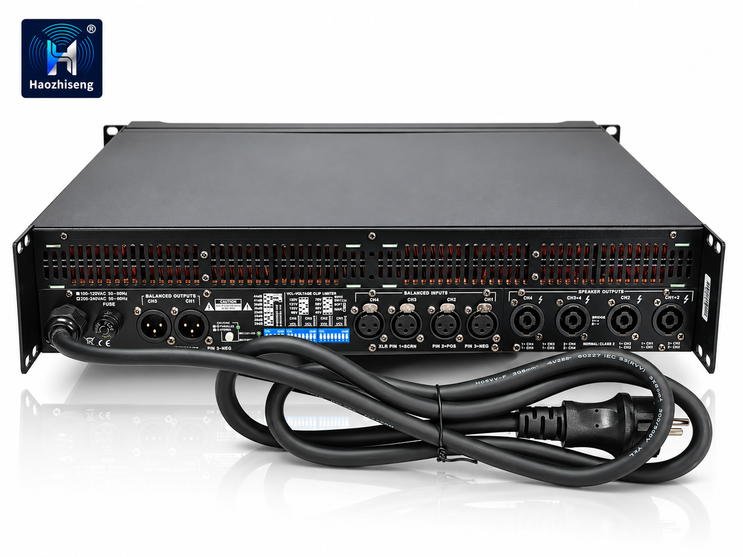 HA6KQ 4-Channel Class TD Professional Power Amplifier — 4 × 2000W at 2Ω