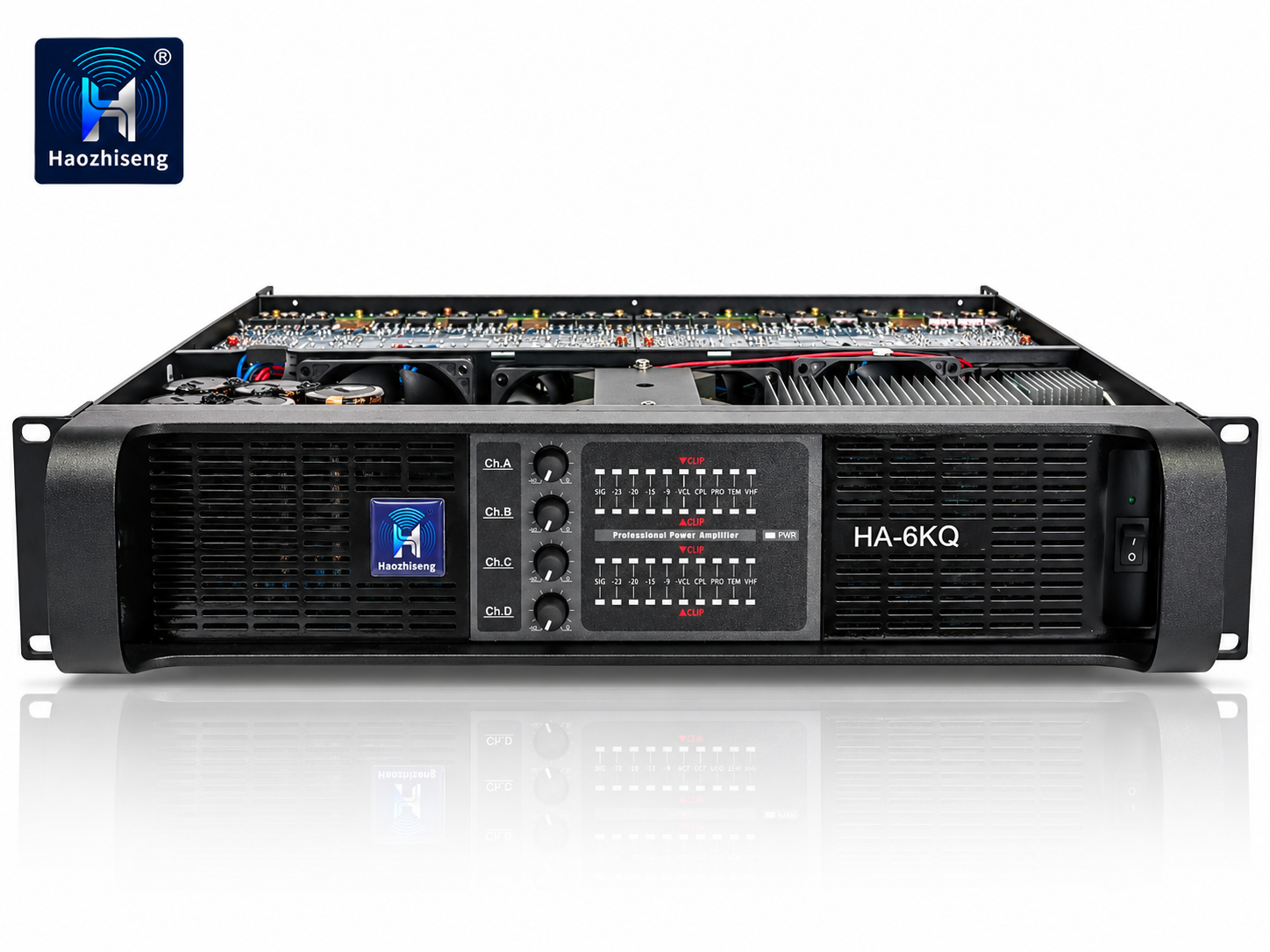 HA6KQ 4-Channel Class TD Professional Power Amplifier — 4 × 2000W at 2Ω